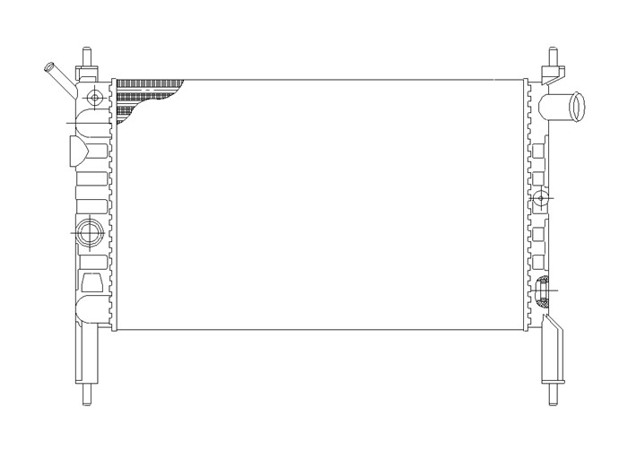Kylare, motorkylning Nrf 58930 NRF