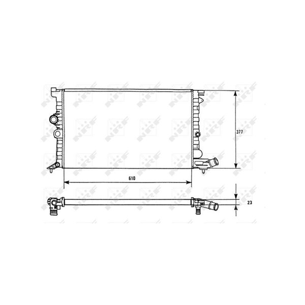Kylare, motorkylning Nrf 58946 NRF