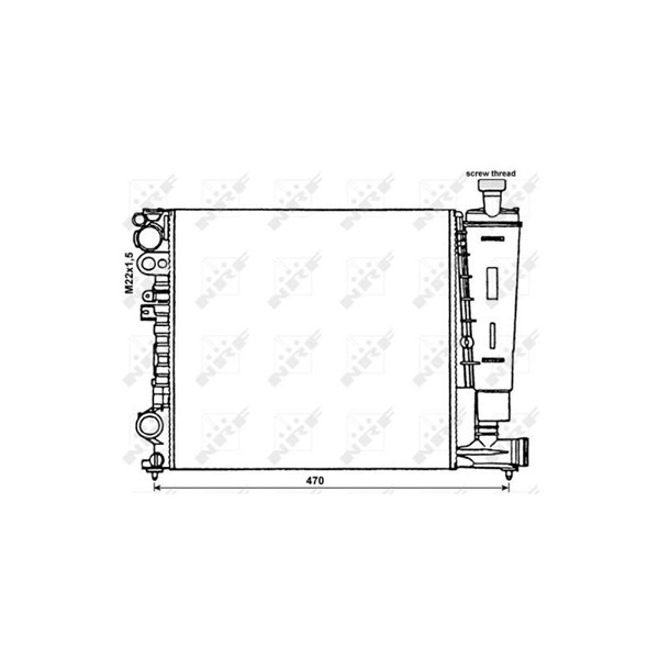 Kylare, motorkylning Nrf 58959 NRF Kylare, motorkylning Nrf 58959 NRF
