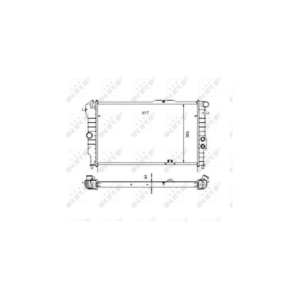 Kylare, motorkylning Nrf 58972 NRF