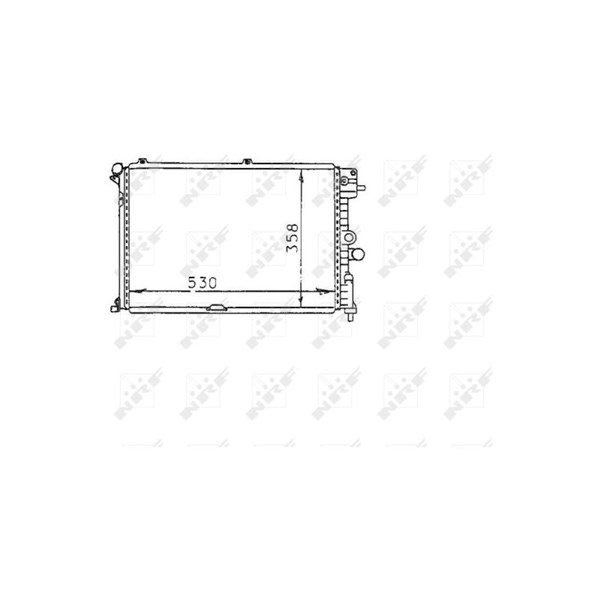 Kylare, motorkylning Nrf 58974 NRF