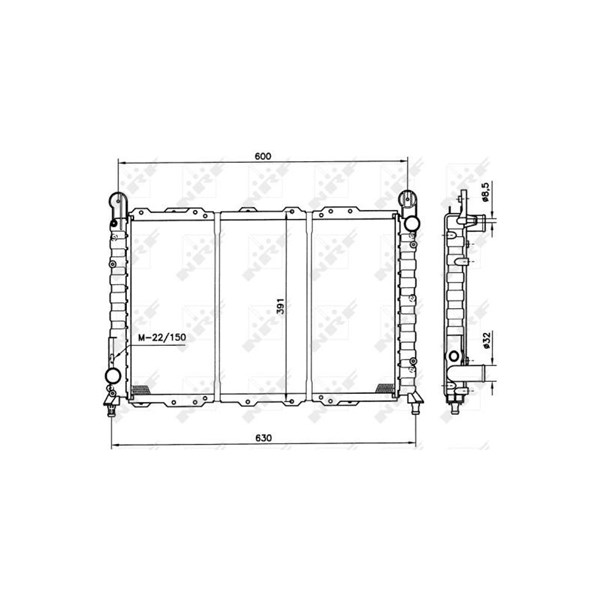 Kylare, motorkylning Nrf 58996 NRF Kylare, motorkylning Nrf 58996 NRF