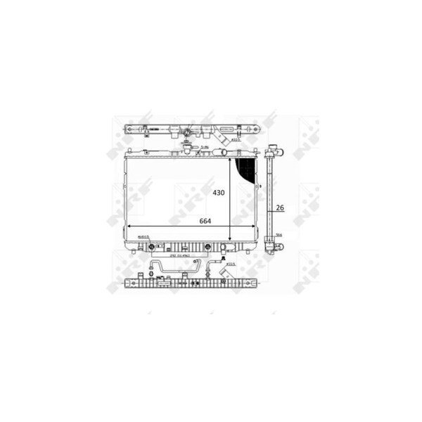 Kylare, motorkylning Nrf 59043 NRF Kylare, motorkylning Nrf 59043 NRF
