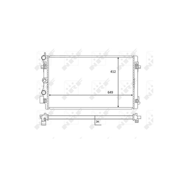 Kylare, motorkylning Nrf 59056 NRF Kylare, motorkylning Nrf 59056 NRF