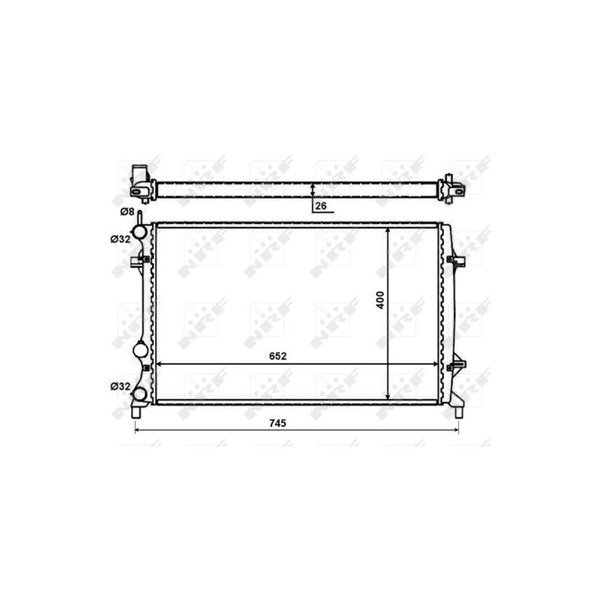 Kylare, motorkylning Nrf 59057 NRF Kylare, motorkylning Nrf 59057 NRF