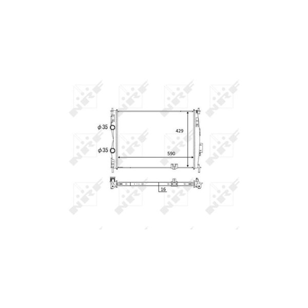 Kylare, motorkylning Nrf 59061 NRF Kylare, motorkylning Nrf 59061 NRF