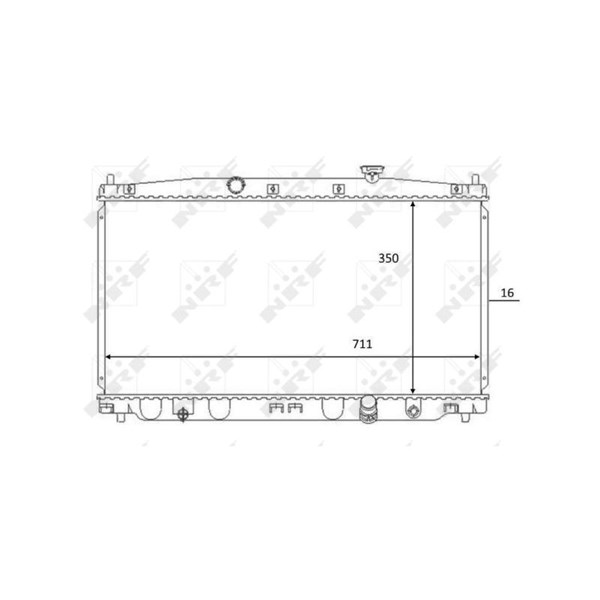Kylare, motorkylning Nrf 59066 NRF