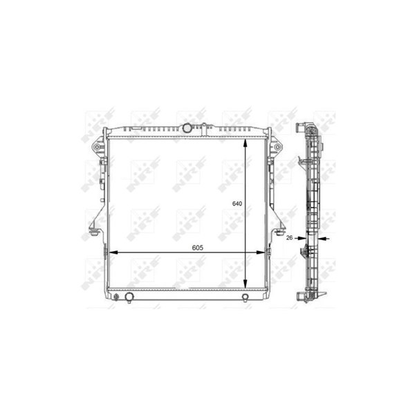 Kylare, motorkylning Nrf 59074 NRF Kylare, motorkylning Nrf 59074 NRF