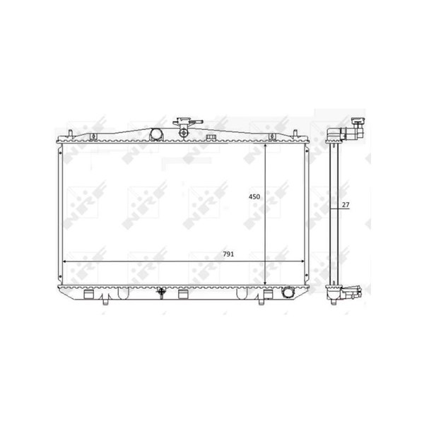 Kylare, motorkylning Nrf 59081 NRF