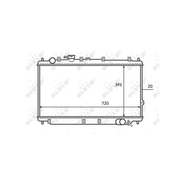 Kylare, motorkylning Nrf 59082 NRF