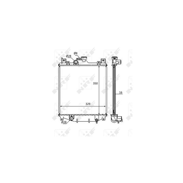 Kylare, motorkylning Nrf 59083 NRF Kylare, motorkylning Nrf 59083 NRF