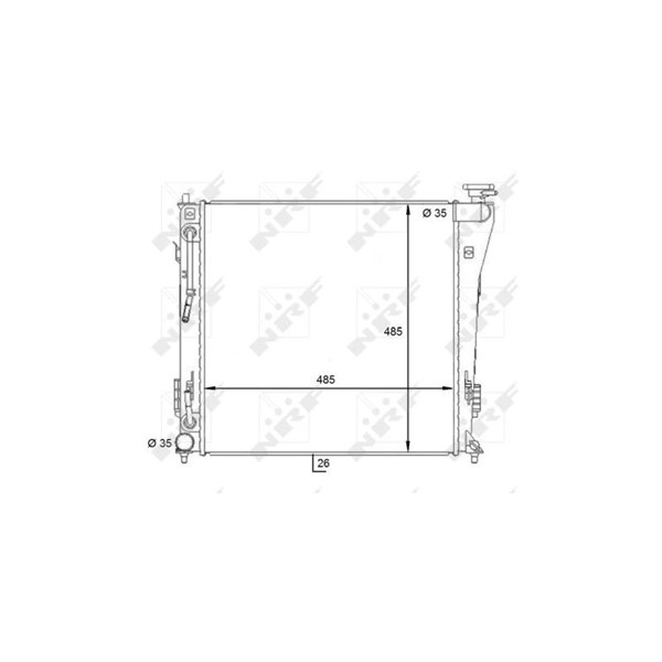 Kylare, motorkylning Nrf 59087 NRF Kylare, motorkylning Nrf 59087 NRF