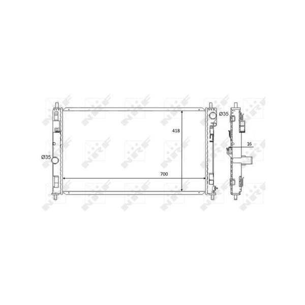 Kylare, motorkylning Nrf 59089 NRF Kylare, motorkylning Nrf 59089 NRF