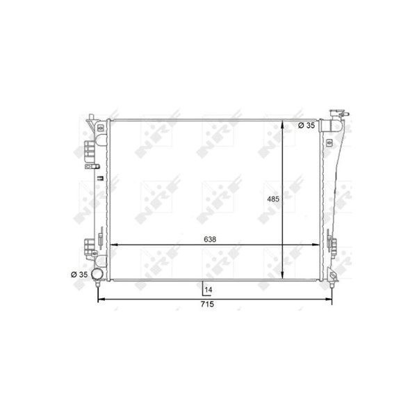 Kylare, motorkylning Nrf 59092 NRF