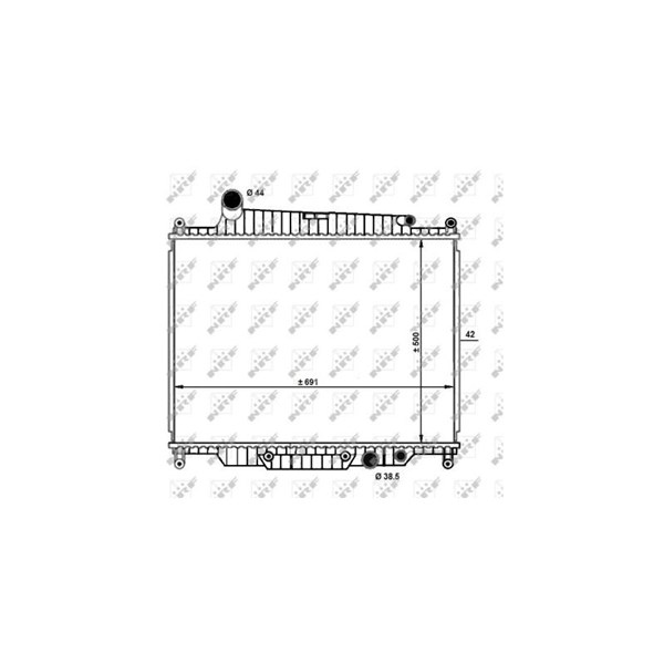 Kylare, motorkylning Nrf 59096 NRF