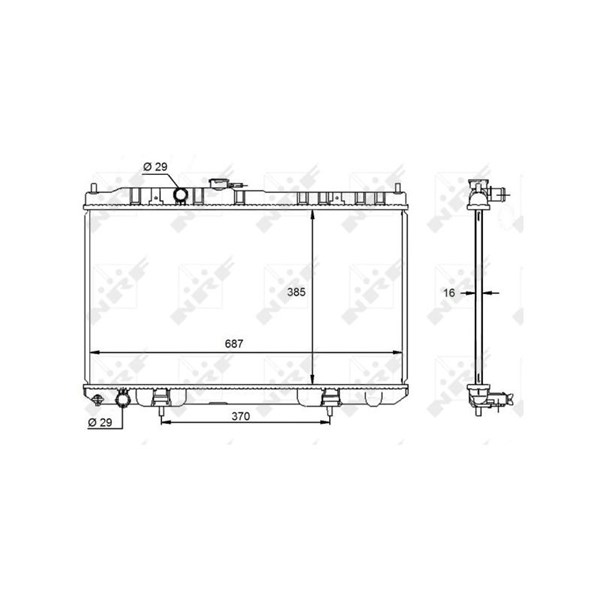 Kylare, motorkylning Nrf 59099 NRF Kylare, motorkylning Nrf 59099 NRF