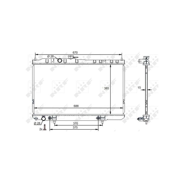 Kylare, motorkylning Nrf 59100 NRF Kylare, motorkylning Nrf 59100 NRF