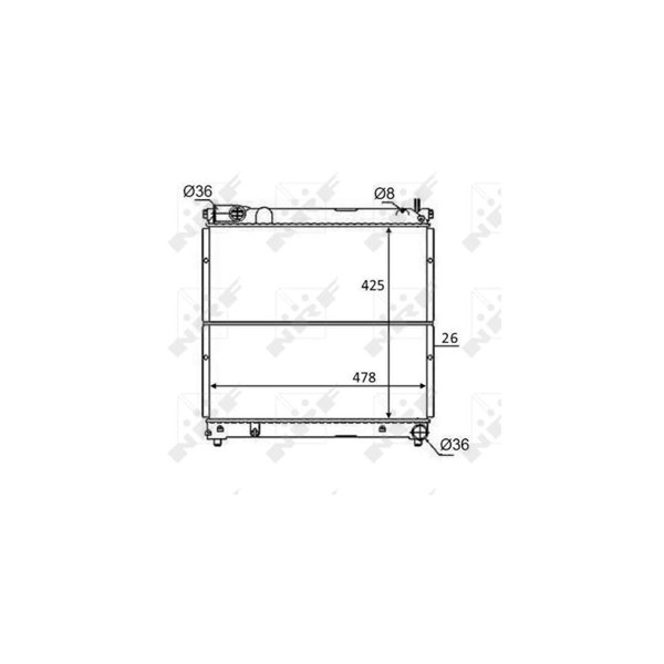 Kylare, motorkylning Nrf 59106 NRF Kylare, motorkylning Nrf 59106 NRF