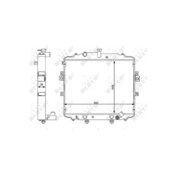 Kylare, motorkylning Nrf 59107 NRF Kylare, motorkylning Nrf 59107 NRF