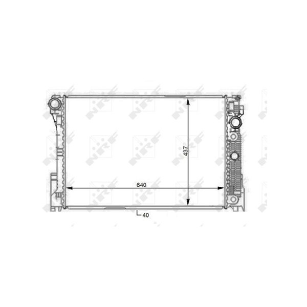 Kylare, motorkylning Nrf 59108 NRF