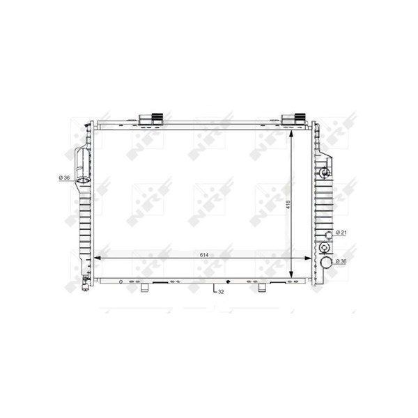 Kylare, motorkylning Nrf 59111 NRF