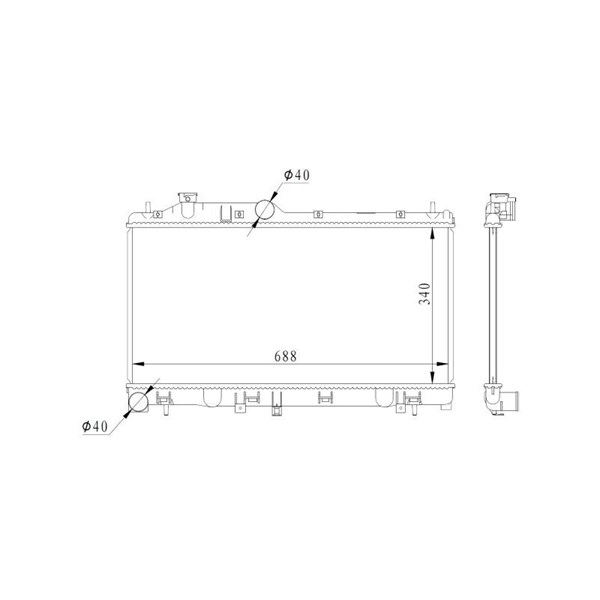 Kylare, motorkylning Nrf 59116 NRF Kylare, motorkylning Nrf 59116 NRF
