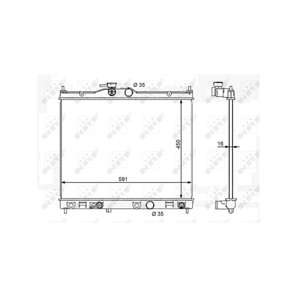 Kylare, motorkylning Nrf 59119 NRF Kylare, motorkylning Nrf 59119 NRF