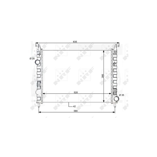 Kylare, motorkylning Nrf 59120 NRF Kylare, motorkylning Nrf 59120 NRF
