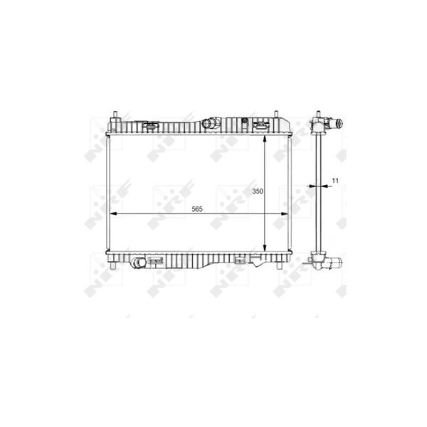 Kylare, motorkylning Nrf 59138 NRF