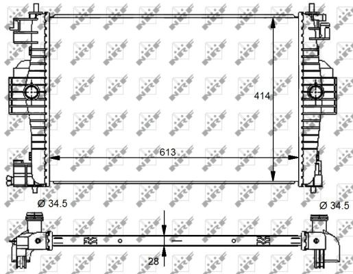 Kylare, motorkylning Nrf 59139 NRF