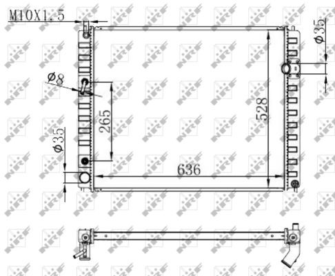 Kylare, motorkylning Nrf 59147 NRF