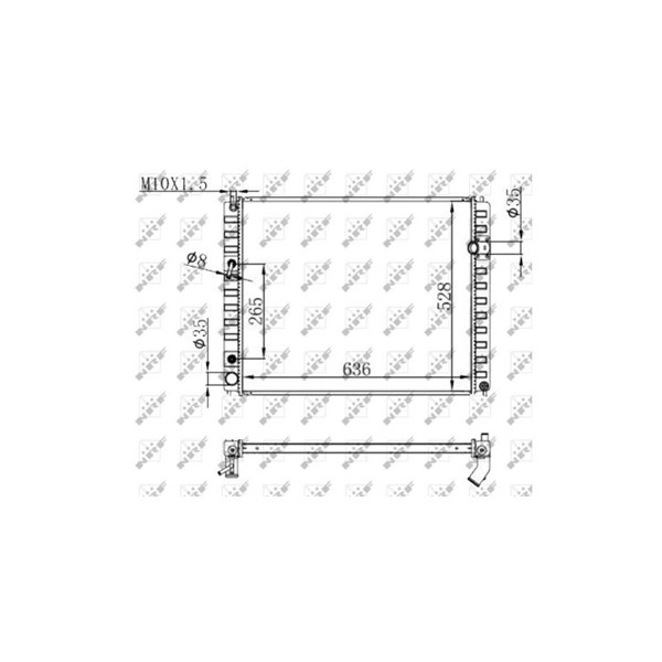 Kylare, motorkylning Nrf 59147 NRF