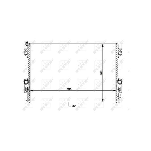 Kylare, motorkylning Nrf 59172 NRF