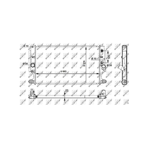 Kylare, motorkylning Nrf 59202 NRF Kylare, motorkylning Nrf 59202 NRF
