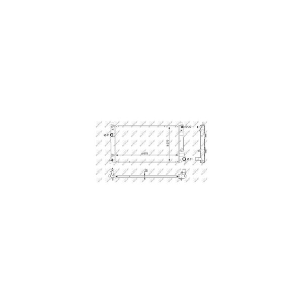 Kylare, motorkylning Nrf 59205 NRF