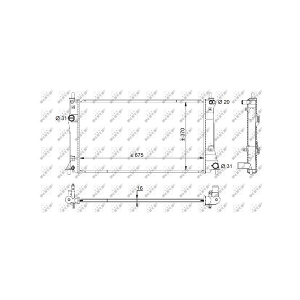 Kylare, motorkylning Nrf 59205 NRF