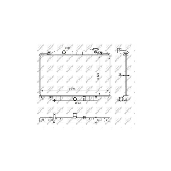 Kylare, motorkylning Nrf 59206 NRF Kylare, motorkylning Nrf 59206 NRF
