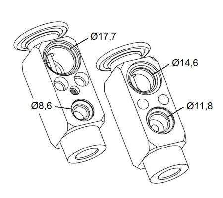 Expansionsventil, klimatanläggning Nrf 9999092 NRF