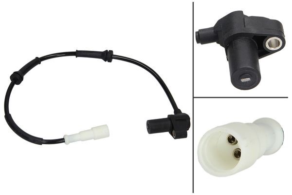 ABS-givare, Sensor, hjulvarvtal, framaxel höger, Fram, höger elle