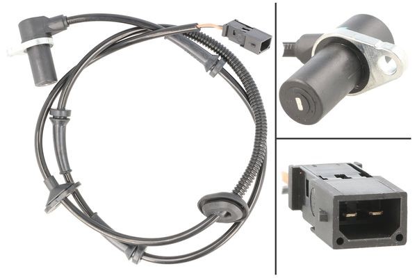 ABS-givare, Sensor, hjulvarvtal, Bakaxel höger, Bakaxel vänster
