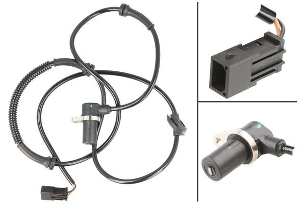 ABS-givare, Sensor, hjulvarvtal, Bakaxel, båda sidor, Bakaxel hög