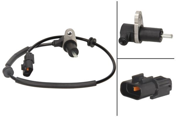 ABS-givare, Sensor, hjulvarvtal, framaxel höger ABS-givare, Sensor, hjulvarvtal, framaxel höger