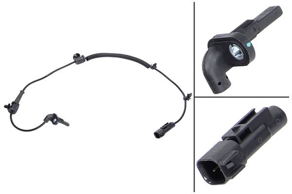ABS-givare, Sensor, hjulvarvtal, Bakaxel, båda sidor ABS-givare, Sensor, hjulvarvtal, Bakaxel, båda sidor