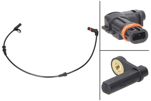 ABS-givare, Sensor, hjulvarvtal, framaxel höger, framaxel vänster