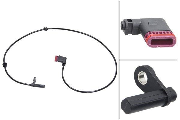 ABS-givare, Sensor, hjulvarvtal, Bakaxel, Bakaxel, båda sidor