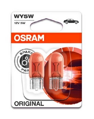 Glödlampa OSRAM ORIGINAL Wy5w W2,1x9,5d, Fram, Ytterspegel, Fram  OSRAM