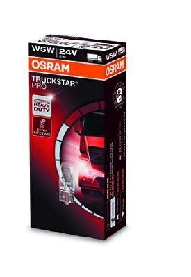 Glödlampa OSRAM TRUCKSTAR PRO W5W W2,1x9,5d, Sidoinstallation, Up OSRAM