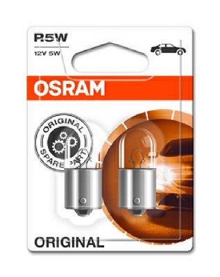 Glödlampa OSRAM ORIGINAL R5W BA15s, Bak, Fram, Fram eller bak, Tv OSRAM