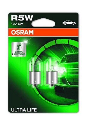 Glödlampa OSRAM ULTRA LIFE R5W BA15s, Bak, Fram, Fram eller bak,  OSRAM