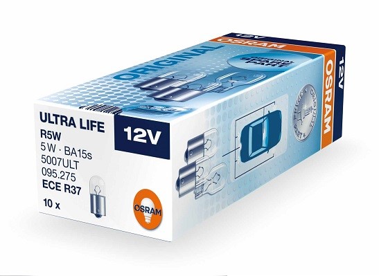 Glödlampa OSRAM ORIGINAL R10w BA15s, Fram, Bak, Fram eller bak Os OSRAM